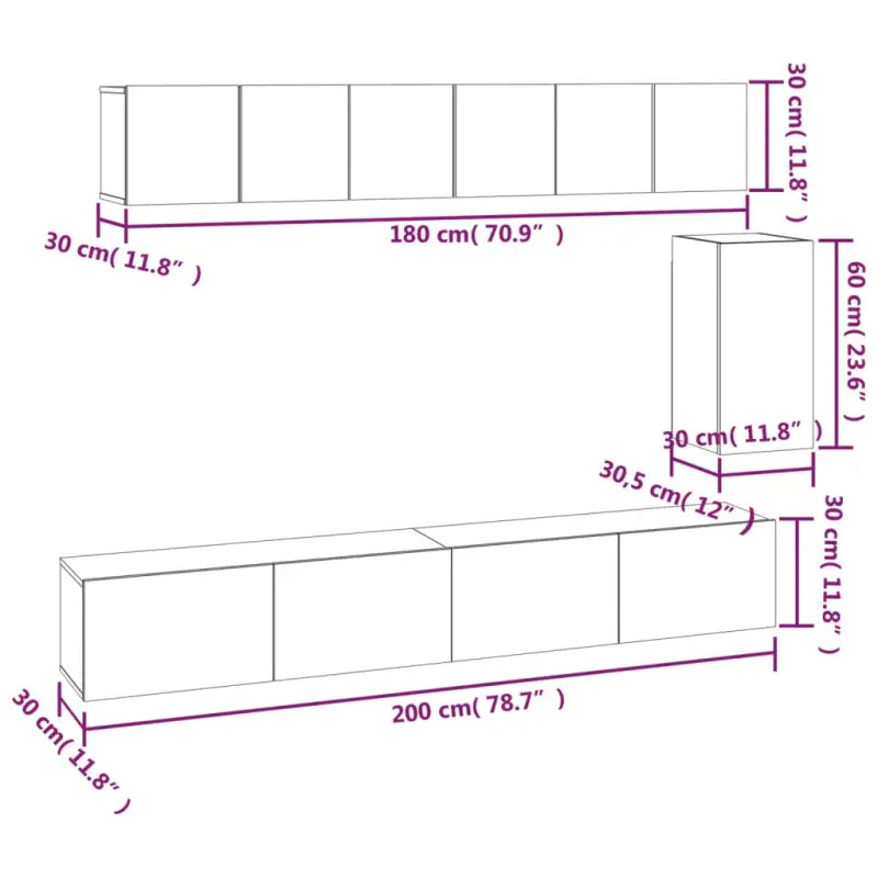Tv-meubels van bewerkt hout met stijl en stabiliteit - Tv-meubels