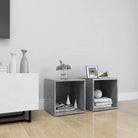 Tv-meubels van bewerkt hout met trendy en praktische design - Betongrijs / 2 - Tv-meubels
