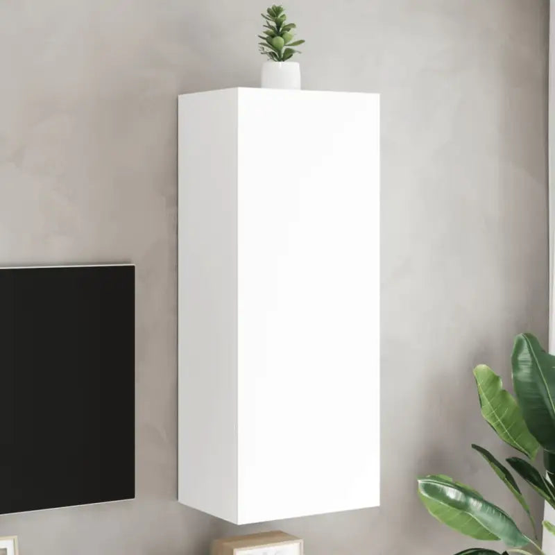 Tv-meubels van bewerkt hout voor een ruime en opgeruimde woonkamer - Wit / 1 / 102 cm - Tv-meubels