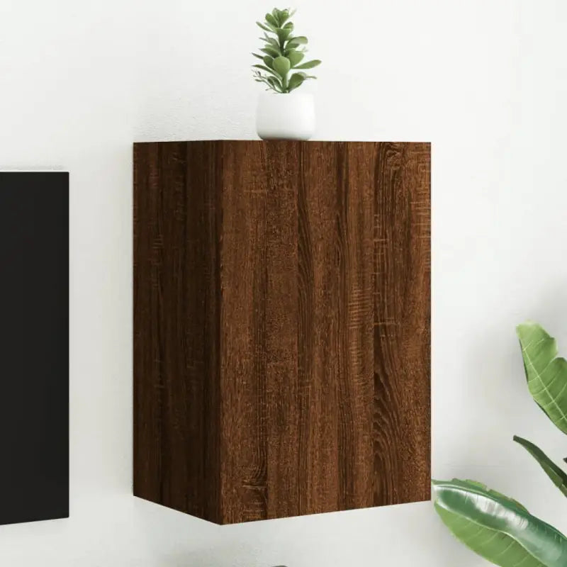 Tv-meubels van bewerkt hout voor een ruime en opgeruimde woonkamer - bruin eikenkleur / 1 / 60 cm - Tv-meubels