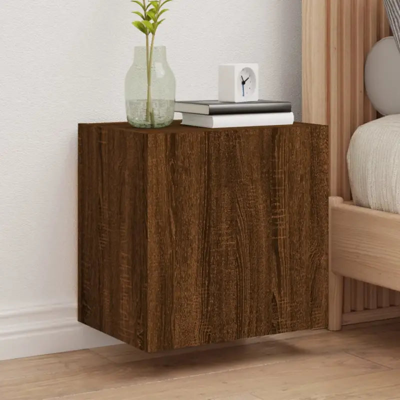Tv-meubels van bewerkt hout voor een ruime en opgeruimde woonkamer - bruin eikenkleur / 1 / 40 cm - Tv-meubels