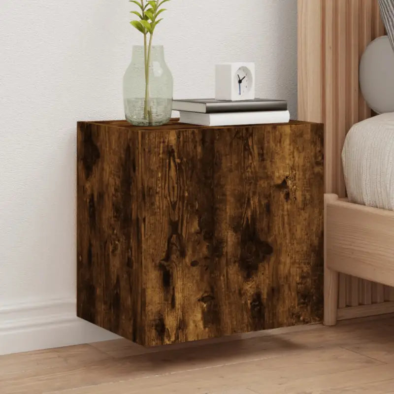 Tv-meubels van bewerkt hout voor een ruime en opgeruimde woonkamer - Gerookt eiken / 1 / 40 cm - Tv-meubels