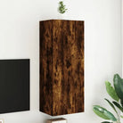 Tv-meubels van bewerkt hout voor een ruime en opgeruimde woonkamer - Gerookt eiken / 1 / 102 cm - Tv-meubels