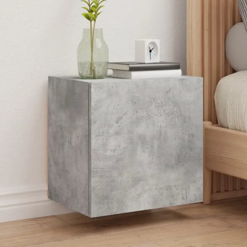 Tv-meubels van bewerkt hout voor een ruime en opgeruimde woonkamer - Betongrijs / 2 / 40 cm - Tv-meubels