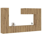 Tv-meubels van bewerkt hout voor een trendy en praktische kameraccent - artisanaal eikenkleurig / 1 / 80 cm - Tv-meubels