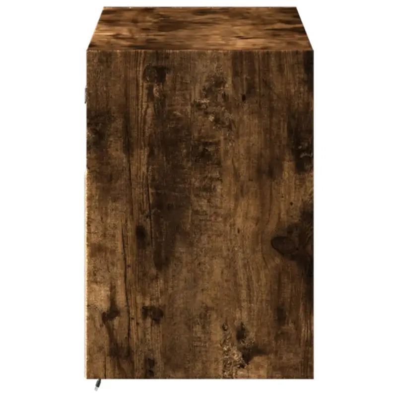 Tv-wandmeubel van bewerkt hout in gerookt eiken voor stabiele opstelling - Tv-meubels