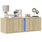 Tv-wandmeubel van bewerkt hout in grijs sonoma voor een nette woonkamer - Sonoma eiken / 1 / 100 cm - Tv-meubels