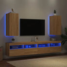 Tv-wandmeubelen met rgb led-verlichting voor een stijlvolle woonkamer - Tv-meubels