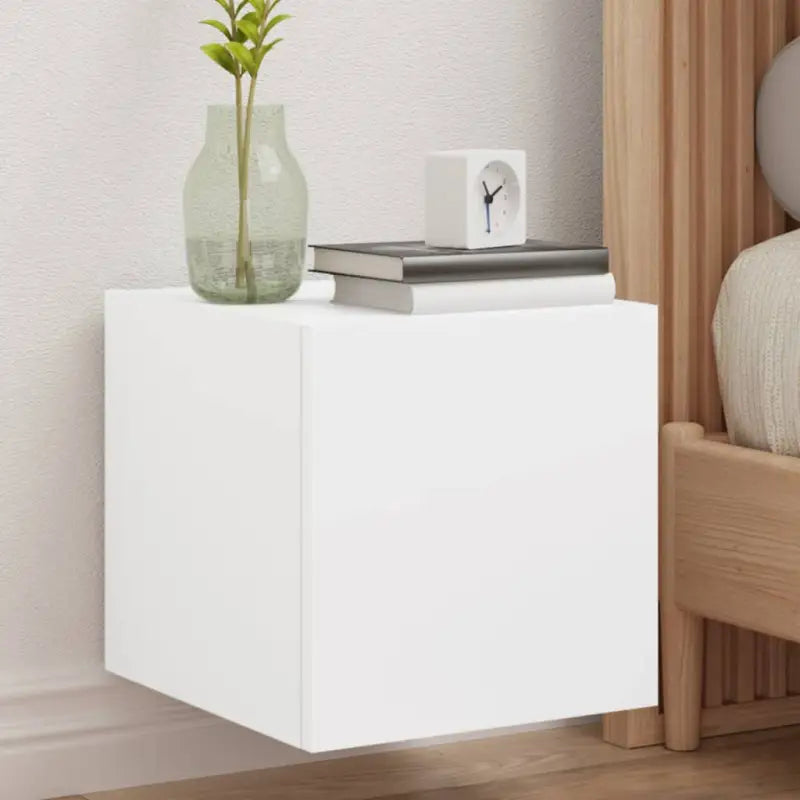 Tv-wandmeubelen met rgb led-verlichting voor een stijlvolle woonkamer - Wit / 30.5 x 35 x 30 cm / 1 - Tv-meubels