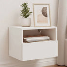 Tv-wandmeubels van bewerkt hout voor een opgeruimde woonkamer - Wit / 2 / 40 cm - Tv-meubels