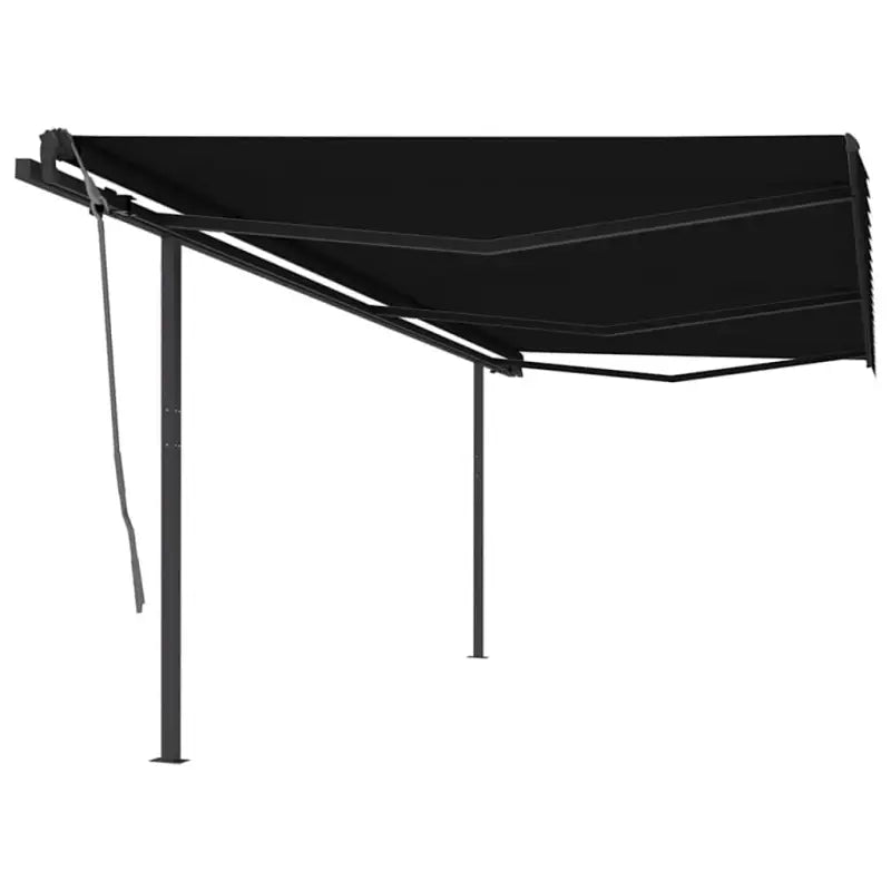 Uitbreidbare terrasluifel met gepoedercoat aluminium voor bescherming en koelte - Antraciet / 6 x 3 m / 1 - Zonwering