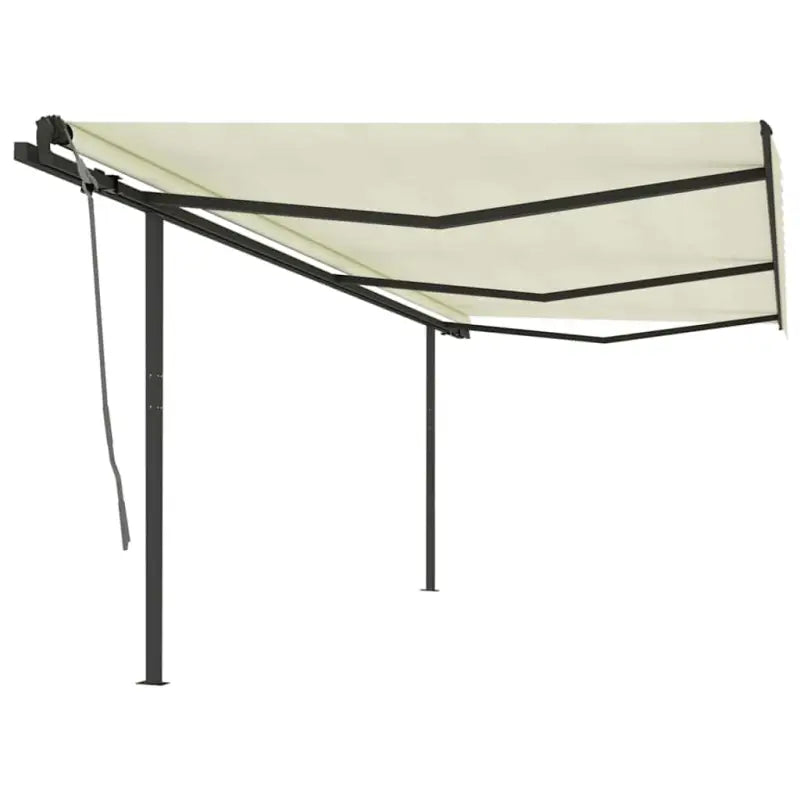 Uitbreidbare terrasluifel met gepoedercoat aluminium voor bescherming en koelte - Crème / 6 x 3 m / 1 - Zonwering