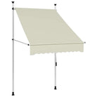 Uitrekbare zonwering voor raam terras en tuin in water- en weerbestendig polyester - Zonwering