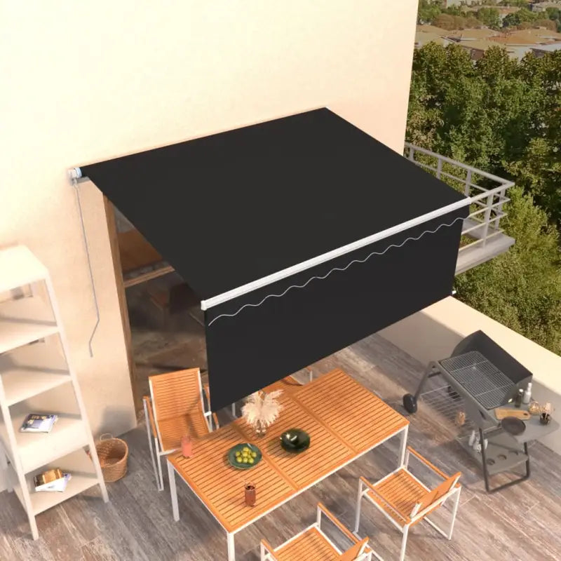 Uitschuifbare Buitenluifel met Aluminium Frame - Antraciet / 3.5 x 2.5 m / 1 - Zonwering