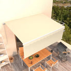 Uitschuifbare Buitenluifel met Aluminium Frame - Crème / 4.5 x 3 m / 1 - Zonwering