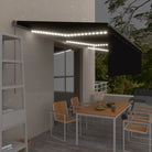 Uitschuifbare buitenluifel met roestvrij aluminium frame - Antraciet / 6 x 3 m / 1 - Zonwering