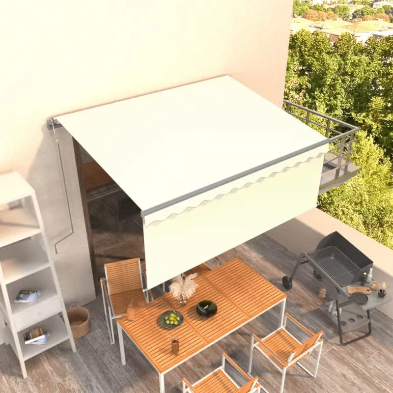 Uitschuifbare buitenluifel met roestvrij aluminium frame - Crème / 3.5 x 2.5 m / 1 - Zonwering