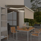 Uitschuifbare buitenluifel met roestvrij aluminium frame - Crème / 3.5 x 2.5 m / 1 - Zonwering