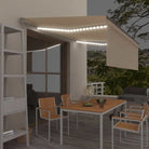 Uitschuifbare buitenluifel met roestvrij aluminium frame - Crème / 4.5 x 3 m / 1 - Zonwering