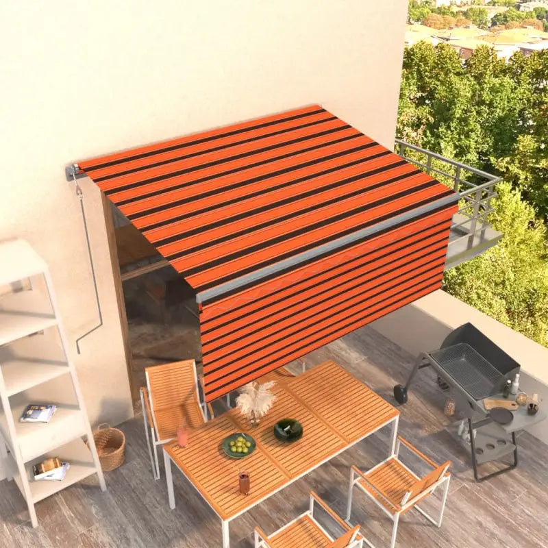 Uitschuifbare buitenluifel met roestvrij aluminium frame - Multikleur / 3.5 x 2.5 m / 1 - Zonwering
