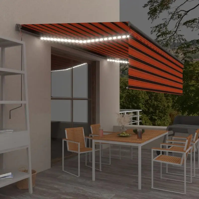 Uitschuifbare buitenluifel met roestvrij aluminium frame - Multikleur / 5 x 3 m / 1 - Zonwering