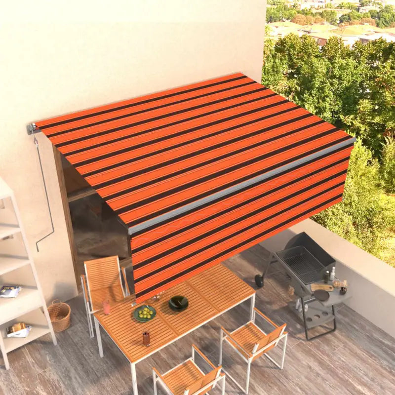 Uitschuifbare buitenluifel met roestvrij aluminium frame - Multikleur / 4.5 x 3 m / 1 - Zonwering