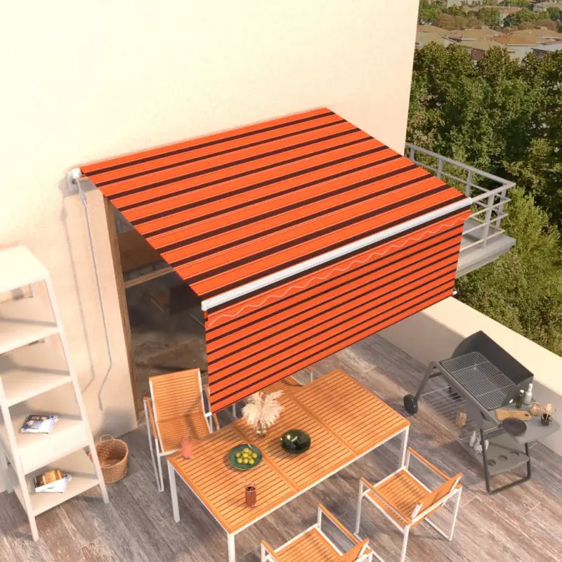 Uitschuifbare buitenluifel met roestvrij aluminium frame - Multikleur / 3 x 2.5 m / 1 - Zonwering