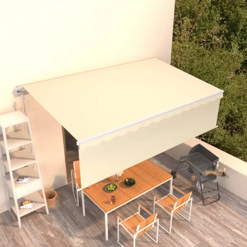 Uitschuifbare buitenluifel met roestvrij aluminium frame - Zonwering