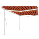 Uitschuifbare buitenluifel met stevig gepoedercoat aluminium frame - Multikleur / 5 x 3 m / 1 - Zonwering