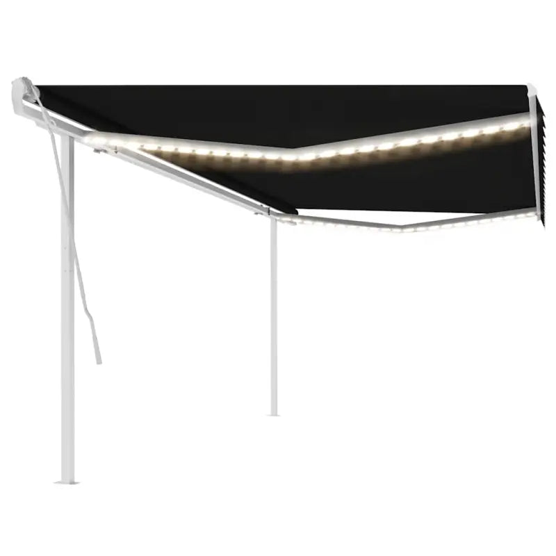 Uitschuifbare buitenluifel met stevig gepoedercoat aluminium frame - Antraciet / 5 x 3 m / 1 - Zonwering