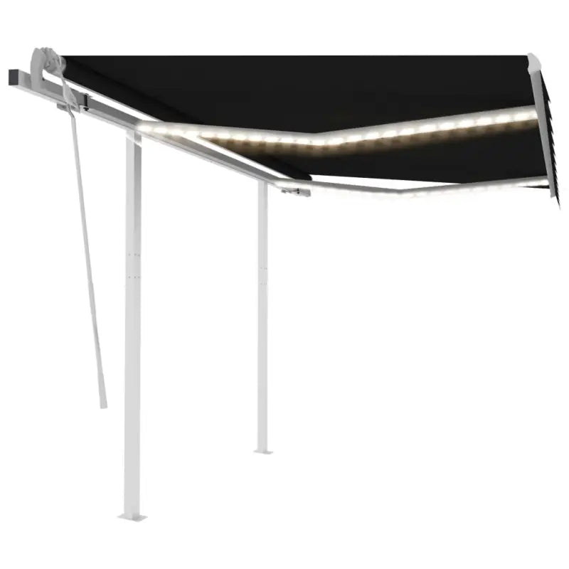 Uitschuifbare buitenluifel met stevig gepoedercoat aluminium frame - Antraciet / 3.5 x 2.5 m / 1 - Zonwering