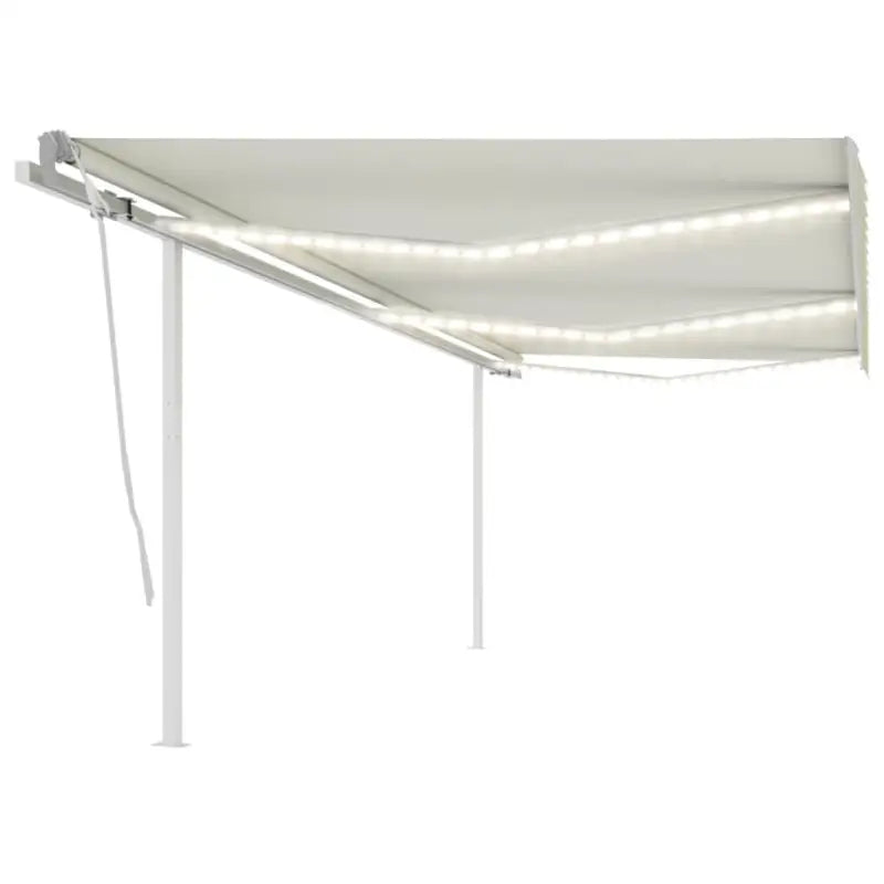 Uitschuifbare buitenluifel met stevig gepoedercoat aluminium frame - Crème / 6 x 3.5 m / 1 - Zonwering