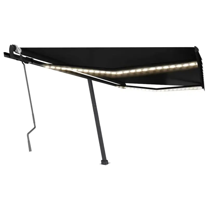 Uitschuifbare buitenluifel van gepoedercoat aluminium voor schaduw - Antraciet / 450 x 300 cm / 1 - Zonwering