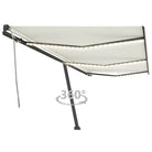 Uitschuifbare buitenluifel van gepoedercoat aluminium voor schaduw - Crème / 600 x 350 cm / 1 - Zonwering