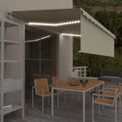 Uitschuifbare luifel met gepoedercoat aluminium en automatische bediening - Crème / 5 x 3 m / 1 - Zonwering
