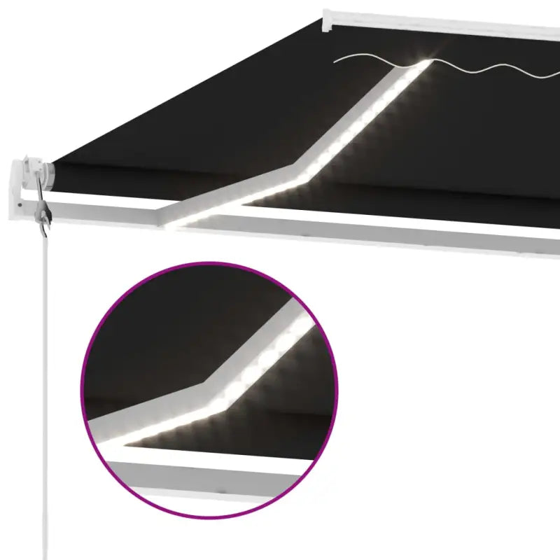Uitschuifbare luifel met gepoedercoat aluminium en automatische bediening - Zonwering