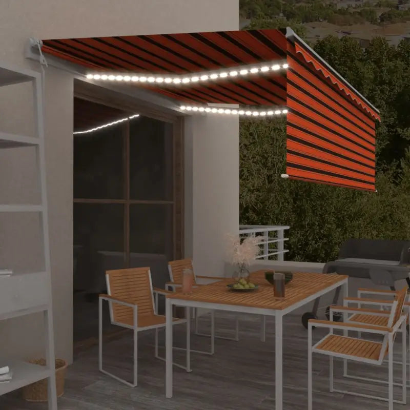 Uitschuifbare luifel met gepoedercoat aluminium en automatische bediening - Multikleur / 4.5 x 3 m / 1 - Zonwering