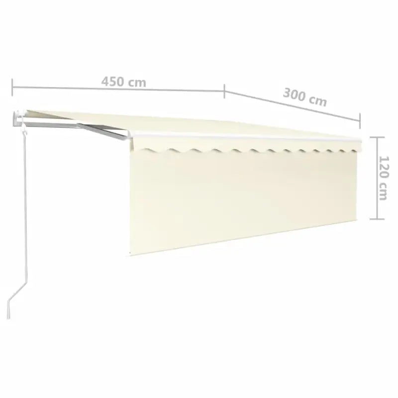 Uitschuifbare luifel met gepoedercoat aluminium en automatische bediening - Zonwering