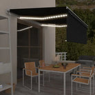 Uitschuifbare luifel met gepoedercoat aluminium en automatische bediening - Antraciet / 4.5 x 3 m / 1 - Zonwering