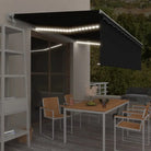 Uitschuifbare luifel met gepoedercoat aluminium en automatische bediening - Antraciet / 5 x 3 m / 1 - Zonwering