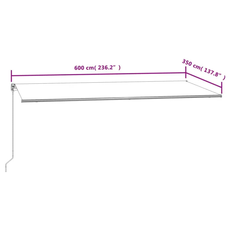 Uitschuifbare luifel met gepoedercoat aluminium frame voor buitenruimte - Zonwering
