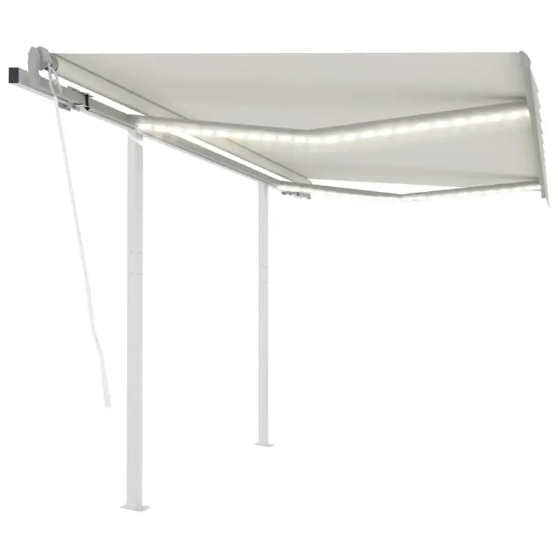 Uitschuifbare luifel met gepoedercoat aluminium frame automatisch - Crème / 3 x 2.5 m / 1 - Zonwering