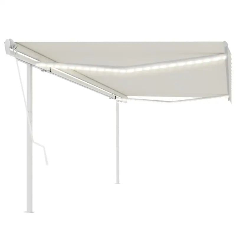 Uitschuifbare luifel met gepoedercoat aluminium frame automatisch - Crème / 5 x 3.5 m / 1 - Zonwering