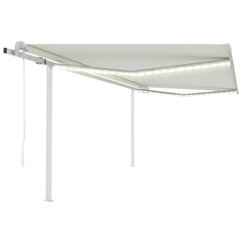 Uitschuifbare luifel met gepoedercoat aluminium frame automatisch - Crème / 4 x 3 m / 1 - Zonwering
