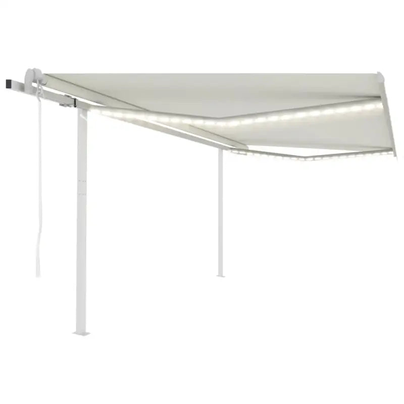Uitschuifbare luifel met gepoedercoat aluminium frame automatisch - Crème / 4.5 x 3.5 m / 1 - Zonwering