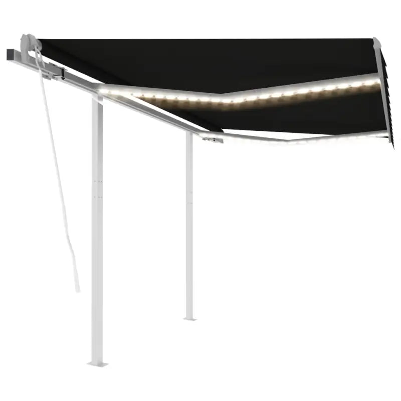 Uitschuifbare luifel met gepoedercoat aluminium frame automatisch - Antraciet / 3 x 2.5 m / 1 - Zonwering
