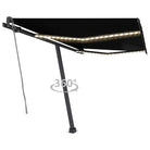 Uitschuifbare luifel met gepoedercoat aluminium voor buitenplezier - Antraciet / 350 x 250 cm / 1 - Zonwering