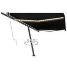 Uitschuifbare luifel met gepoedercoat aluminium voor buitenplezier - Antraciet / 500 x 300 cm / 1 - Zonwering