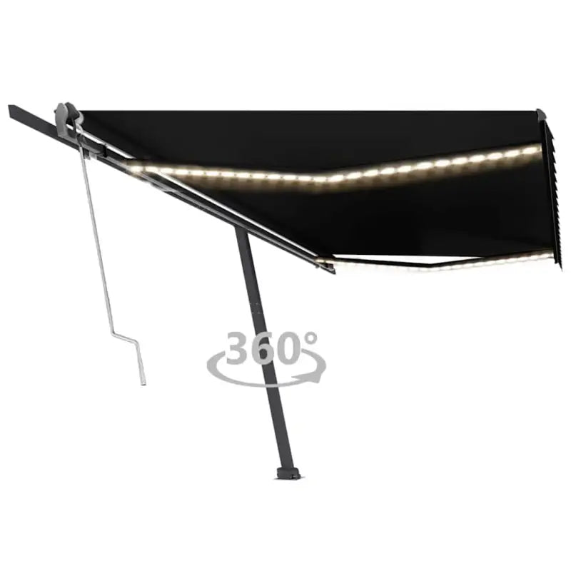Uitschuifbare luifel met gepoedercoat aluminium voor buitenplezier - Antraciet / 500 x 300 cm / 1 - Zonwering