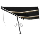 Uitschuifbare luifel met gepoedercoat aluminium voor buitenplezier - Antraciet / 600 x 350 cm / 1 - Zonwering